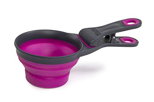 Dexas KlipScoop Faltbare Trockenfutterschaufel und Hundefutterbeutel-Clip, 1 Tasse Kapazität, Fuchsia Dexas KlipScoop Faltbare Trockenfutterschaufel und Hundefutterbeutel-Clip, 1 Tasse Kapazität, Fuchsia von Dexas