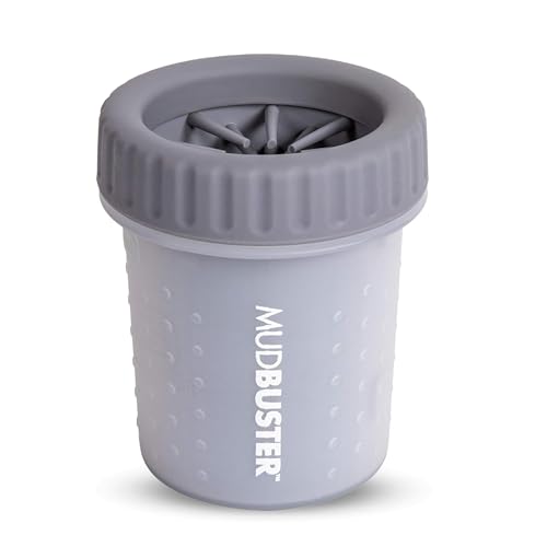 Dexas MudBuster Pfotenreiniger für Hunde, tragbar, Haustierbedarf, Größe S, Hellgrau Dexas MudBuster Pfotenreiniger für Hunde, tragbar, Haustierbedarf, Größe S, Hellgrau von Dexas