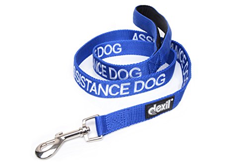 ASSISTANCE DOG Hundeleine, farbcodiert, 1,2 m, 1,8 m, luxuriös, Neopren, gepolsterter Griff, verhindert Unfälle, indem andere Ihres Hundes im Voraus gewarnt werden (1,2 m) von Dexil