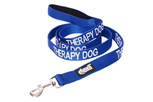Therapie Hund blau Farbe Kodiert 60 cm 120 cm 180 cm gepolsterte Hundeleine verhindert Unfälle durch vorwarnen anderer Hunde in Advance von Dexil