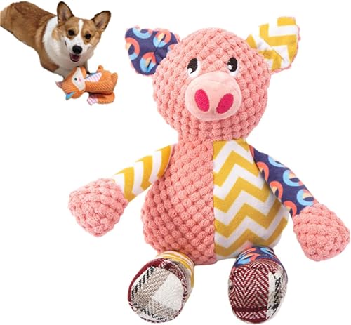 Deysen Robustes Schwein – Quietschspielzeug für aggressive Kauer, robustes Schwein Hundekauspielzeug, langlebiges Hundespielzeug für aggressive Kauer, Kauspielzeug für Hunde, interaktives von Deysen