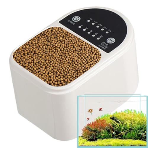 Dfstvup Automatischer Fischfutterautomat für Aquarien und Teiche, Großvolumiger Futterautomat für kleine Aquarien, Intelligentes Fütterungszubehör für Welse Schildkröten Haustiere und Außenteiche Dfstvup Automatischer Fischfutterautomat für Aquarien und Teiche, Großvolumiger Futterautomat für kleine Aquarien, Intelligentes Fütterungszubehör für Welse Schildkröten Haustiere und Außenteiche von Dfstvup