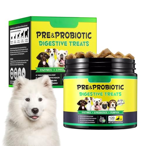 Dfstvup Darmgesundheit Für Hunde - Hunde Verdauungs Snack - Gesunde Darmpflege Leckerli Bei Lockeren Stuhl & Magen, Tägliche Anwendung Für Welpen, Für Zu Hause & Unterwegs von Dfstvup