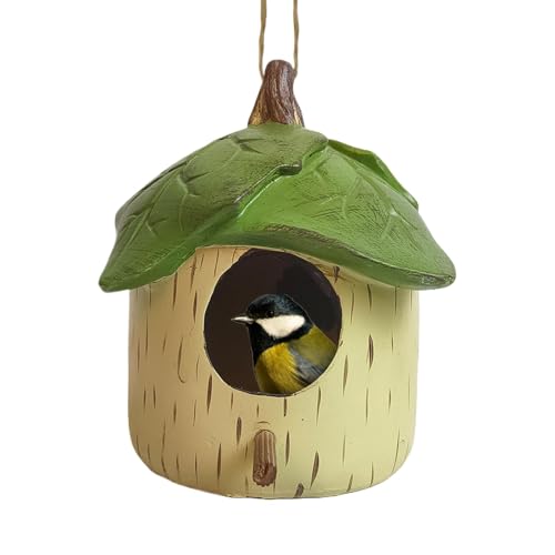 Dfstvup Einzigartige Vogelhäuser im Freien, Vogelhaus für kleine Vögel - Lustige Nistkästen aus Kunstharz - Einzigartiger, Wasser- und sonnengeschützter, geschützter, Warmer Ort für Dfstvup Einzigartige Vogelhäuser im Freien, Vogelhaus für kleine Vögel - Lustige Nistkästen aus Kunstharz - Einzigartiger, Wasser- und sonnengeschützter, geschützter, Warmer Ort für von Dfstvup