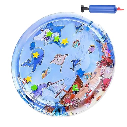 Dfstvup Haustierwasserbett, Wassertierpolster | Bunte Kinderspielmatte mit Inflator | Tragbares sensorisches Spielbett, aufblasbare interaktive Pad für Innenhof, Hinterhof, Rasen Dfstvup Haustierwasserbett, Wassertierpolster | Bunte Kinderspielmatte mit Inflator | Tragbares sensorisches Spielbett, aufblasbare interaktive Pad für Innenhof, Hinterhof, Rasen von Dfstvup