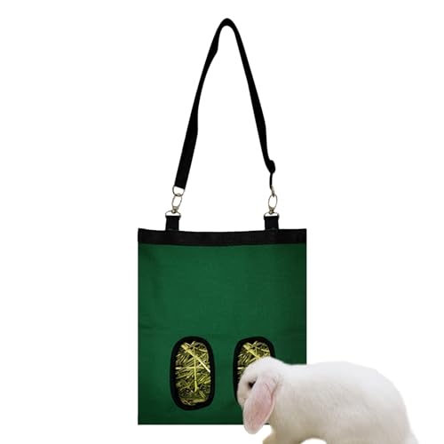 Dfstvup Heuraufe Für Kaninchen - Heufutterautomat Mit 2 Öffnungen Für Kleintiere - Grasorganizer Aus 600D Oxford-Stoff, Futterspender Für Chinchilla Hamster Und Nager Im Käfig Dfstvup Heuraufe Für Kaninchen - Heufutterautomat Mit 2 Öffnungen Für Kleintiere - Grasorganizer Aus 600D Oxford-Stoff, Futterspender Für Chinchilla Hamster Und Nager Im Käfig von Dfstvup