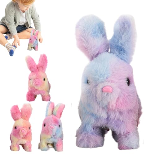 Dfstvup Hoping Bunny Toy, Electronic Hoping, Elektrisches Sprungkaninchen -Rabbit Toy, Klassenkameriebstochter Interaktive elektronische Haustierhüpfenn für Schlafzimmer, Kinderzimmer von Dfstvup