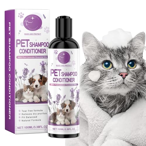 Dfstvup Hundeshampoo und Spülung,Shampoo-Spülung für Hunde - Lavender Pet Detangler Natural 100 ml Hundeshampoo - Empfindliche Haut, pflanzliches Haustierzubehör, desodorierendes Welpenshampoo für Dfstvup Hundeshampoo und Spülung,Shampoo-Spülung für Hunde - Lavender Pet Detangler Natural 100 ml Hundeshampoo - Empfindliche Haut, pflanzliches Haustierzubehör, desodorierendes Welpenshampoo für von Dfstvup