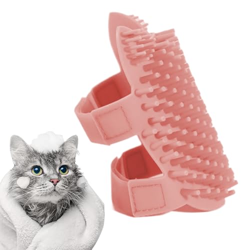 Dfstvup Katzen Selbstpflege-Kratzbrett - Eck-Kratzergeschenk Mit Katzenminze & Massagekamm - Silikonpflege-Set Für Kitten-Training Und Wohnungshaltung von Dfstvup