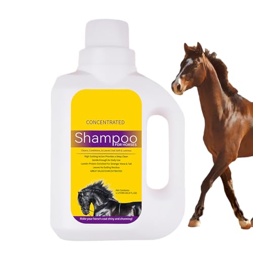 Dfstvup Shampoo & Pflegespülung | Mähnen- und Schweifshampoo - 1 Liter Duschgel & Bade-Haarpflege Zur Haut- Und Mähnenpflege Für Und Hunde Dfstvup Shampoo & Pflegespülung | Mähnen- und Schweifshampoo - 1 Liter Duschgel & Bade-Haarpflege Zur Haut- Und Mähnenpflege Für Und Hunde von Dfstvup