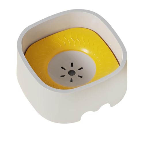 Dfstvup Spill Proof Hundeschale, langsame Trinkhundschale - 1l Slobber Control Pet Bowl Spender für Hunde - Nonrutsche Basis tragbare Haustierkatze Welpen Lebensmittelgerichte für schlampige von Dfstvup