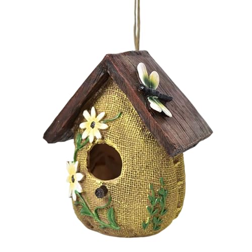 Dfstvup Vogelhäuser Für Den Außenbereich - Aufhängbarer Vogel Nistkasten | Dekoratives Niedliches Modernes Kunstharz Vogelhaus Nistkasten Für Blaumeise Finken Dfstvup Vogelhäuser Für Den Außenbereich - Aufhängbarer Vogel Nistkasten | Dekoratives Niedliches Modernes Kunstharz Vogelhaus Nistkasten Für Blaumeise Finken von Dfstvup
