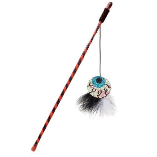 Halloween Katzenspielzeug, Katzenfederspielzeug, Totenkopf/kür-bis/Augapfel/Geister Katzenspielzeug, Interaktive Katzen Trainingsstäbe, Interaktiver Trainingsstab Für Katzen, Kätzchen, Haustiere Halloween Katzenspielzeug, Katzenfederspielzeug, Totenkopf/kür-bis/Augapfel/Geister Katzenspielzeug, Interaktive Katzen Trainingsstäbe, Interaktiver Trainingsstab Für Katzen, Kätzchen, Haustiere von Dfstvup