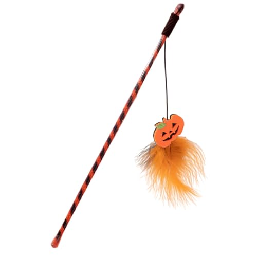 Halloween Katzenspielzeug, Katzenfederspielzeug, Totenkopf/kür-bis/Augapfel/Geister Katzenspielzeug, Interaktive Katzen Trainingsstäbe, Interaktiver Trainingsstab Für Katzen, Kätzchen, Haustiere Halloween Katzenspielzeug, Katzenfederspielzeug, Totenkopf/kür-bis/Augapfel/Geister Katzenspielzeug, Interaktive Katzen Trainingsstäbe, Interaktiver Trainingsstab Für Katzen, Kätzchen, Haustiere von Dfstvup