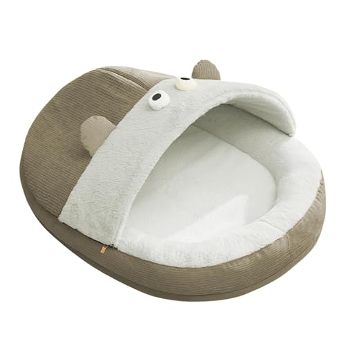 Cat Cave Bed, Semi-Enclosed Neck Support Cat Cave Bed, Soft Pet Tent Cave Bed, Washable Non-Slip Cat Cave Bed, Slipper Shape Cat Cave Bed Premium Felt Effortless Clean For Indoor Small-Medium Cats Pet Cat Cave Bed, Semi-Enclosed Neck Support Cat Cave Bed, Soft Pet Tent Cave Bed, Washable Non-Slip Cat Cave Bed, Slipper Shape Cat Cave Bed Premium Felt Effortless Clean For Indoor Small-Medium Cats Pet von Dgayaeic