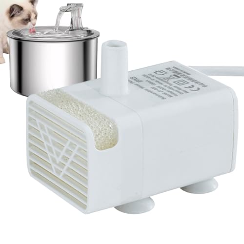 Cat Water Fountain -Pumpe Ersatz, Funktionelle Haustier -Trinkbrunnenpumpe, Ultra ruhiger Tauchmotor, zirkulierender Wasserreiniger für Haustiertrinkenteiler von Dgayaeic