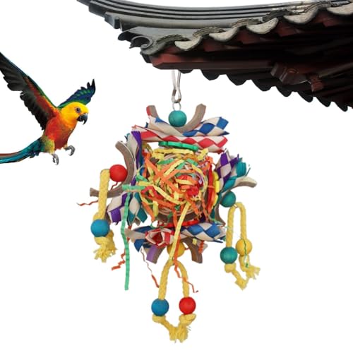 Dgayaeic Futtersuche Spielzeug, Papageienpapierkauspielzeug,Zerkleinertes Papierspielzeug mit bunten Ball - Metallhaken -Design -Futterpapier für Vögel Afrikanische Grau, darunter Dgayaeic Futtersuche Spielzeug, Papageienpapierkauspielzeug,Zerkleinertes Papierspielzeug mit bunten Ball - Metallhaken -Design -Futterpapier für Vögel Afrikanische Grau, darunter von Dgayaeic