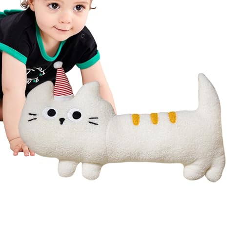 Dgayaeic Langes Katzenplüschkissen, kuscheliges Kätzchen Plüschspielzeug, weiches Tierkissen, fördert Komfort und Entspannung, vielseitig und leicht zu warten, 40 x 20 cm Katzenliebhaber K Dgayaeic Langes Katzenplüschkissen, kuscheliges Kätzchen Plüschspielzeug, weiches Tierkissen, fördert Komfort und Entspannung, vielseitig und leicht zu warten, 40 x 20 cm Katzenliebhaber K von Dgayaeic