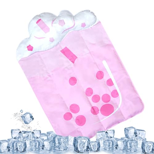 Dgayaeic Pet Cooling Mat | Indoor Outdoor Kühlkissen Mit Gel Für Hunde Wasserdicht | Hot Days Bite Resistant Bed Animals Comfortable Blanket for Sofa Floor RV Car Seat Travel Balcony Backyard Beach von Dgayaeic