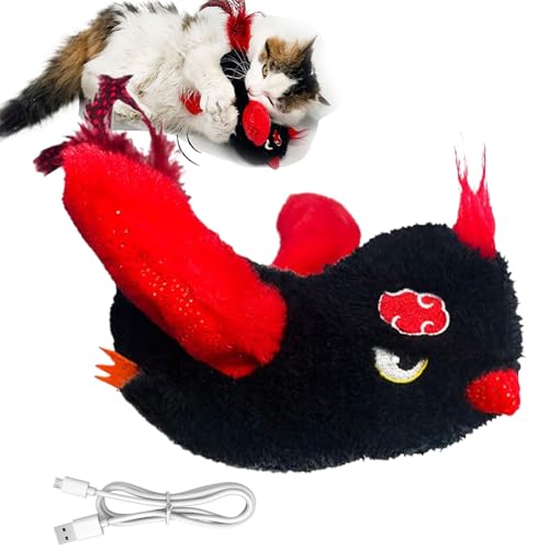 Dgayaeic Spielzeug Vogel Für Katzenn, Flatternder Vogel Indoor Katzenspielzeug, Intelligenter Sensor Elektrischer Spielteaser Mit DREI Modi Für Arbeitszimmer, Wohnzimmer, Schlafzimmer Und Garten von Dgayaeic