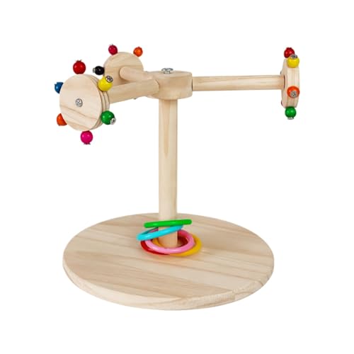 Dgayaeic Vogel- -Sitzstange, Spatzenpfoten-Schleifstab, Spielzeug, rotierendes Windmühlen-Design, Vogelkrallen-Schleifständer für Nymphensittiche, Aras, Wellensittiche Dgayaeic Vogel- -Sitzstange, Spatzenpfoten-Schleifstab, Spielzeug, rotierendes Windmühlen-Design, Vogelkrallen-Schleifständer für Nymphensittiche, Aras, Wellensittiche von Dgayaeic