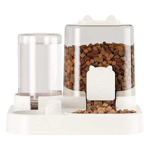 Pet Water Feeder, 2-in-1 Automatische Haustierfuttermittel und Wasserer, 1,8-l-Lebensmittelschale und Trinkschale, große abnehmbare Kapazität, leicht zu reinigen und nachzufüllen, perfekt für Katzen u Pet Water Feeder, 2-in-1 Automatische Haustierfuttermittel und Wasserer, 1,8-l-Lebensmittelschale und Trinkschale, große abnehmbare Kapazität, leicht zu reinigen und nachzufüllen, perfekt für Katzen u von Dgayaeic