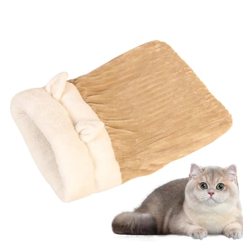 Winter-Katzen-Schlafsack, Katzenschlafsack, Katzen-Winterschlafsack, weicher Plüsch, warmer Haustierschlafsack für Indoor-Katzen, 360°-Wickelung, bequemer Haustier-Kuschelsack, halbgeschlossenes Winter-Katzen-Schlafsack, Katzenschlafsack, Katzen-Winterschlafsack, weicher Plüsch, warmer Haustierschlafsack für Indoor-Katzen, 360°-Wickelung, bequemer Haustier-Kuschelsack, halbgeschlossenes von Dgayaeic