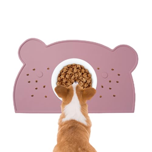 Napfmatte, Futtermatte für Hunde, lebensmittelechtes Silikon, leicht zu reinigen und zu verwenden, kann lange verwendet werden, nicht leicht zu brechen, 33 cm zum Füttern Napfmatte, Futtermatte für Hunde, lebensmittelechtes Silikon, leicht zu reinigen und zu verwenden, kann lange verwendet werden, nicht leicht zu brechen, 33 cm zum Füttern von Dgkdek