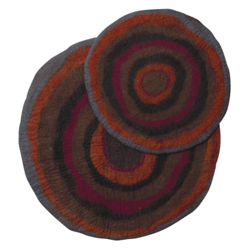 Dharma Dog Karma Cat, bequemer Achat-Teppich, für Hunde und Katzen, bequem und langlebig, ideal für den Innenbereich, Achatmuster, Zweigfarbe, 45 x 45 cm von Dharma Dog Karma Cat