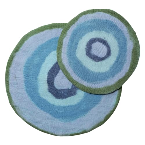 Dharma Dog Karma Cat, bequemer Achatteppich, für Hunde und Katzen, optimaler Komfort und Elegantes Design, ideal für den Innenbereich, Farbe Blau, Größe M 66 x 66 cm Dharma Dog Karma Cat, bequemer Achatteppich, für Hunde und Katzen, optimaler Komfort und Elegantes Design, ideal für den Innenbereich, Farbe Blau, Größe M 66 x 66 cm von Dharma Dog Karma Cat
