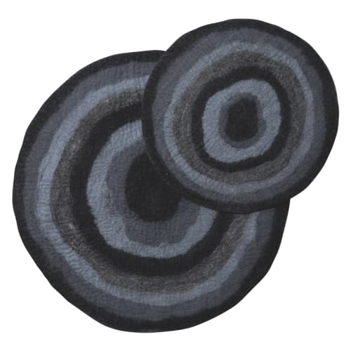 Dharma Dog Karma Cat, Bequemer Teppich, für Hunde und Katzen, bequem und langlebig, ideal für den Innenbereich, Schwarze Farbe, Größe M 66 x 66 cm, Achat-Modell von Dharma Dog Karma Cat