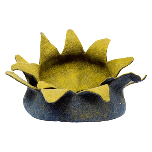 Dharma Dog Karma Cat, Korb mit Blütenblattmuster, Marineblau/Grün für Hunde und Katzen, optimaler Komfort und Elegantes Design, Größe M 50 x 50 x 15 cm, Marineblau/Grün Dharma Dog Karma Cat, Korb mit Blütenblattmuster, Marineblau/Grün für Hunde und Katzen, optimaler Komfort und Elegantes Design, Größe M 50 x 50 x 15 cm, Marineblau/Grün von Dharma Dog Karma Cat