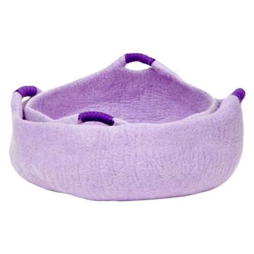 Dharma Dog Karma Cat DDKC Mand Handvaten Paars-M 50 x 50 x 15 cm von Dharma Dog Karma Cat
