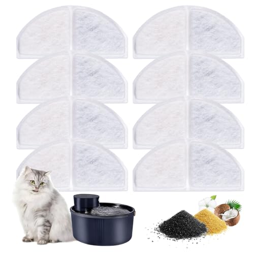 Katzenbrunnen Filter 8 Stück Filter Katzenbrunnen Filter für Katzenbrunnen mit Kohlefilter und Schaumfilter Trinkbrunnen Katzen Ersatzfilter für Dhohoo 2.5L Katzen Trinkbrunnen Katzenbrunnen Filter 8 Stück Filter Katzenbrunnen Filter für Katzenbrunnen mit Kohlefilter und Schaumfilter Trinkbrunnen Katzen Ersatzfilter für Dhohoo 2.5L Katzen Trinkbrunnen von Dhohoo