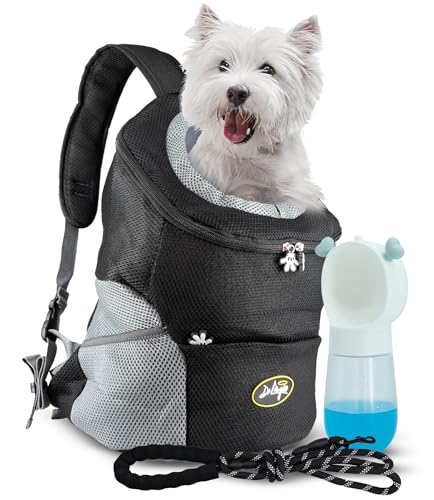 Di L`Angelo - Transportbox für Hunde und Katzen - Faltbare Transportbox - Haustier-Reisetasche - Hunde-Tragerucksack - Atmungsaktive Hundetasche - Wasserdichter Haustierrucksack von Di L`angelo