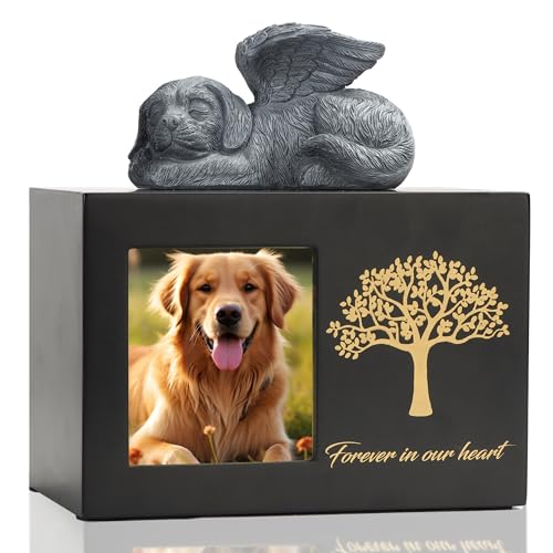DiDiBirDi Haustierurne für Hundeasche Hundebox Holz Schwarz Hundeurnen für Asche Haustier Asche Box mit Hundeengel und Aschebeutel DiDiBirDi Haustierurne für Hundeasche Hundebox Holz Schwarz Hundeurnen für Asche Haustier Asche Box mit Hundeengel und Aschebeutel von DiDiBirDi