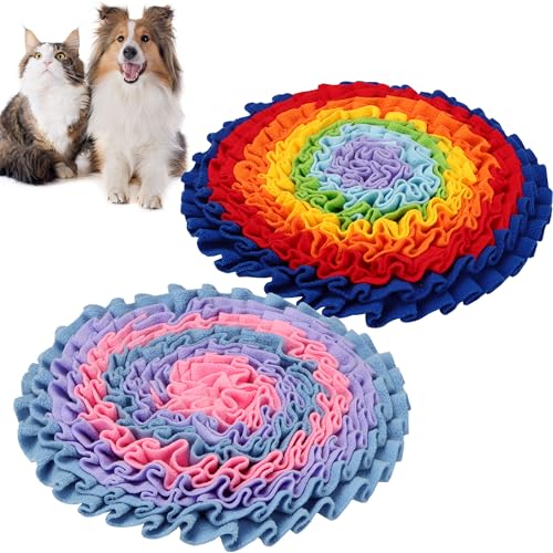 DiDiBirDi Schnüffelteppich für Hunde, Futterschnüffel-Futtermatte, Hunde-Schnüffelteppich, Welpen-Trainingsmatte für langsames Füttern,und waschbar für olfaktorisches Training und Futtersuche Fähigke von DiDiBirDi