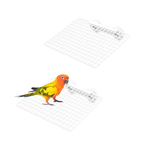 Diakey 2 Stück Vogel-Sitzstange, glattes Metallgitter, Regal für Käfig, flaches Vogelkäfig-Zubehör für Papageien, Nymphensittiche, Aras, Wellensittiche, Sittiche, Hamster, Spielzeug, mittelgroß, 20 x Diakey 2 Stück Vogel-Sitzstange, glattes Metallgitter, Regal für Käfig, flaches Vogelkäfig-Zubehör für Papageien, Nymphensittiche, Aras, Wellensittiche, Sittiche, Hamster, Spielzeug, mittelgroß, 20 x von Diakey