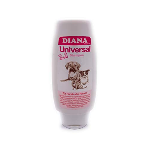 Diana Universal 2 in 1 Shampoo für Hunde - 200 ml - für die tägliche Reinigung, Größe:200 ml von Diana