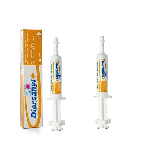 Diarsanyl Plus | Doppelpack | 2 x 10 ml Injektor | Paste zum Eingeben in das Maul | Kann zur Linderung akuter Resorptionsstörungen des Darms bei Katzen und Hunden beitragen Diarsanyl Plus | Doppelpack | 2 x 10 ml Injektor | Paste zum Eingeben in das Maul | Kann zur Linderung akuter Resorptionsstörungen des Darms bei Katzen und Hunden beitragen von Diarsanyl