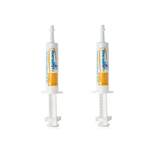 Diarsanyl Plus | Doppelpack | 2 x 24 ml Injektor | Paste zum Eingeben in das Maul | Kann zur Linderung akuter Resorptionsstörungen des Darms bei Katzen und Hunden beitragen von CEVA