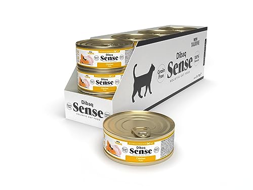 Dibaq Sense Cat Grain Free, natürliches und getreidefreies Futter für Hühnerkatzen (Monoprotein) (70 g x 12 Stück) von Dibaq Sense