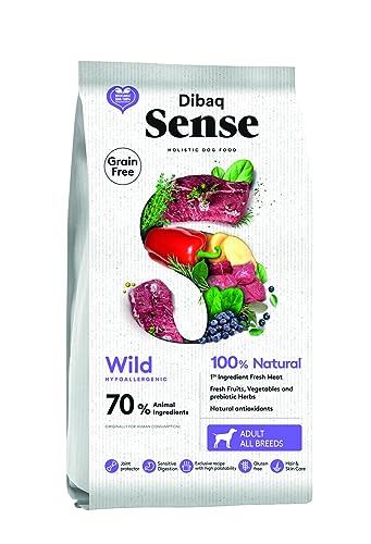 Dibaq Sense Dog Grain Free Wild (Hirsch und Wildschwein): Hirsch und Wildschwein ohne Getreide für Hunde, 2 kg, ideal für Lebensmittelempfindlichkeit von Dibaq Sense