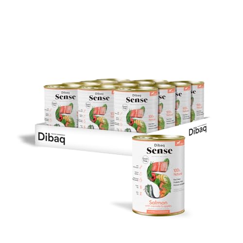 Dibaq Sense Getreidefreier Lachs, Vollfutter für Hunde, 380 g, 12 Stück von Dibaq Sense