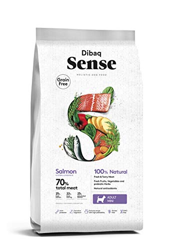Dibaq Sense Grain Free – Lachsfutter für Hunde Kleiner Rassen – 100% natürlich und getreidefrei – 2 kg von Dibaq Sense