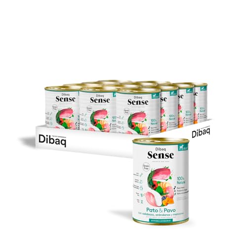 Dibaq Sense Grain Free: Ente & Truthahn ohne Getreide, Vollfutter für Hunde, 380 g, 12 Stück von Dibaq Sense