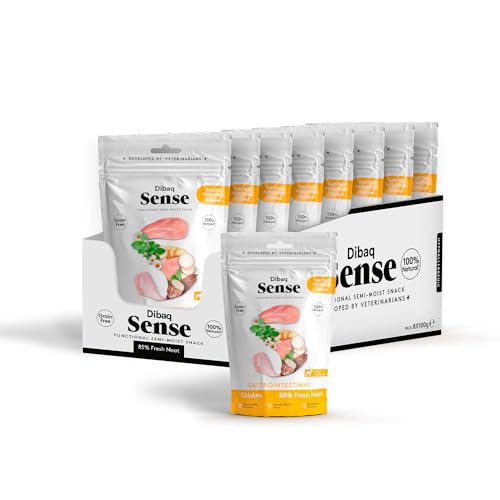 Dibaq Sense Dog, Hundesnack, Grain Free, Light Weight, Monoprotein, Truthahn ohne Getreide, 8 Stück x 100 g (800 g, Huhn) Dibaq Sense Dog, Hundesnack, Grain Free, Light Weight, Monoprotein, Truthahn ohne Getreide, 8 Stück x 100 g (800 g, Huhn) von Dibaq