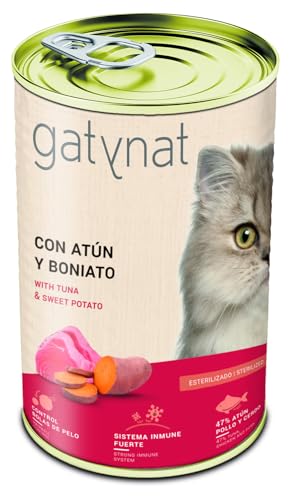 Gatynat Nassfutter für Katzen, Thunfisch mit Süßkartoffeln, 12 Stück x 400 g Gatynat Nassfutter für Katzen, Thunfisch mit Süßkartoffeln, 12 Stück x 400 g von Dibaq