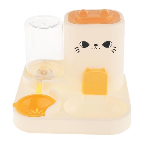 Dickly 2 in 1 Automatischer Futterspender für Haustiere, Katzen, Futterspender, Wasserbehälter, Katzenfutternapf für kleine Hunde, Gelb Dickly 2 in 1 Automatischer Futterspender für Haustiere, Katzen, Futterspender, Wasserbehälter, Katzenfutternapf für kleine Hunde, Gelb von Dickly