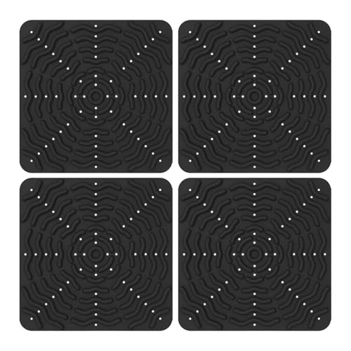 Dickly 4 Stück Hühnernistkasten-Pads, Nistkasten-Pads, Box-Liner, Legematten, Hühnerstreu, Schwarz von Dickly